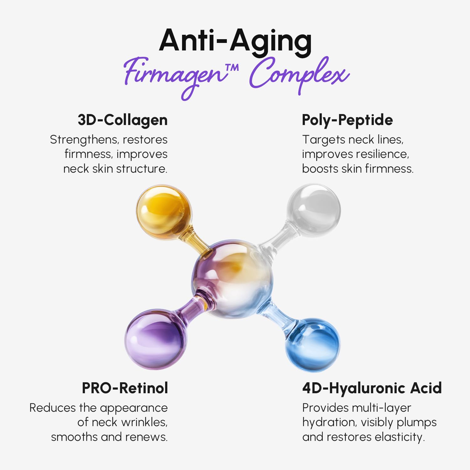 MAREE ingredients including collagen and hyaluronic acid for moisture balance