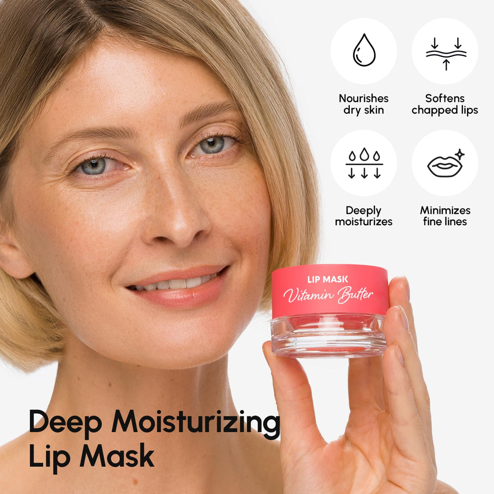 MAREE Lip Mask Overnight application on lips demonstrates easy nighttime nourishment.