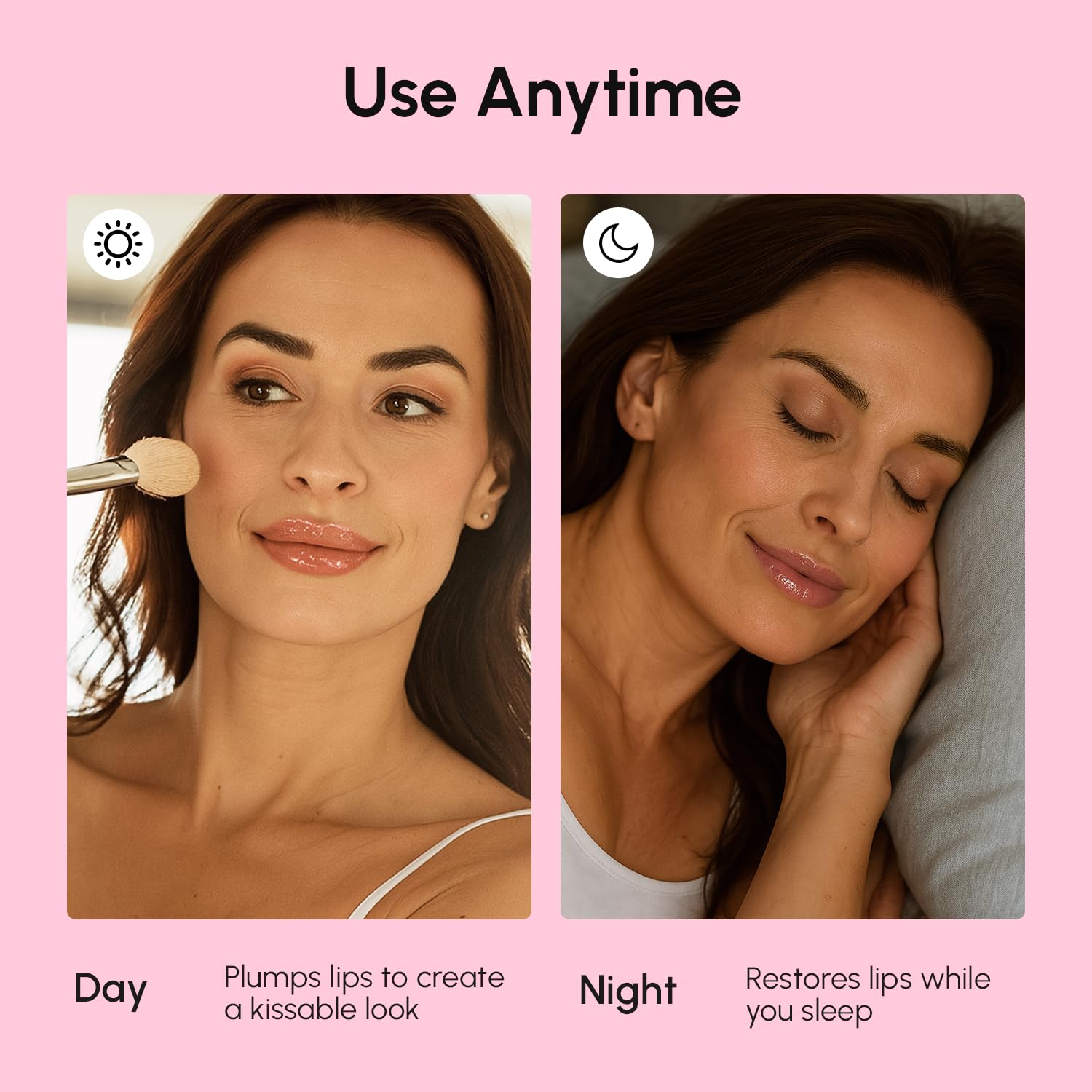 MAREE Lip Mask Overnight coconut oil shot signals gentle, comforting hydration.