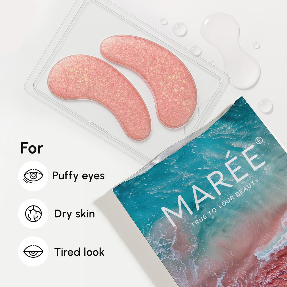 MAREE Pink Eye Gels hyaluronic acid cooling hydration.