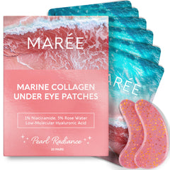 MAREE Pink Eye Gels pack front showing soothing under-eye patches for refreshed look.