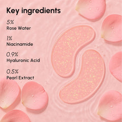 MAREE Pink Eye Gels rose water hydration for brightened under-eye area.