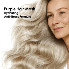 MAREE Purple Toner for Blonde Hair image shows brassy neutralizing action and toning.