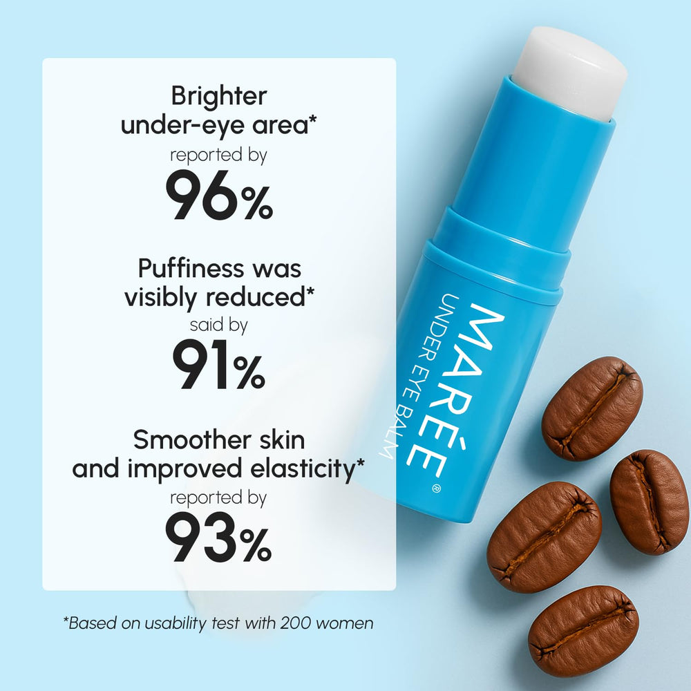 MAREE Under Eye Balm Stick brightening action on dark circles.