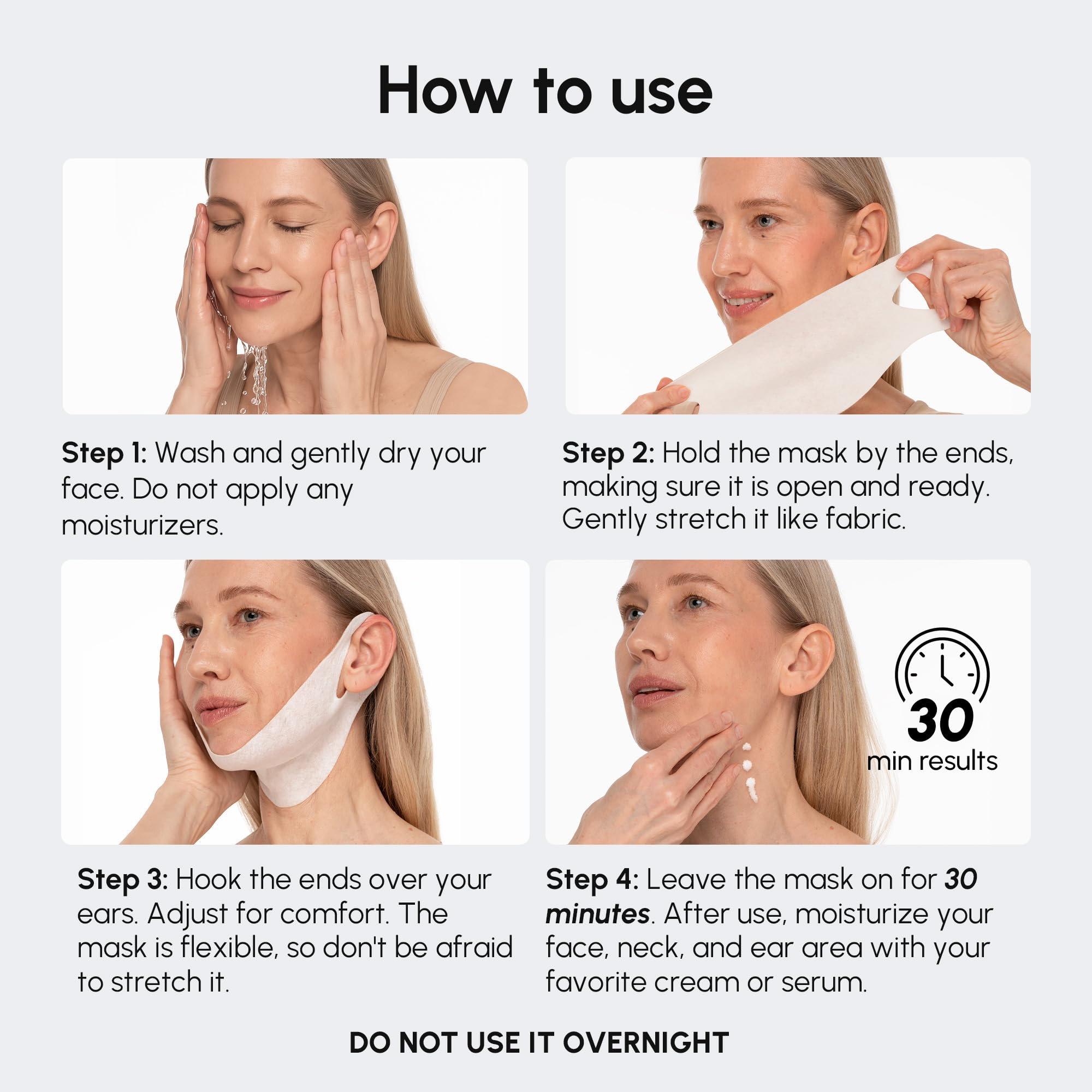 MAREE V Line Mask at-home spa routine visual