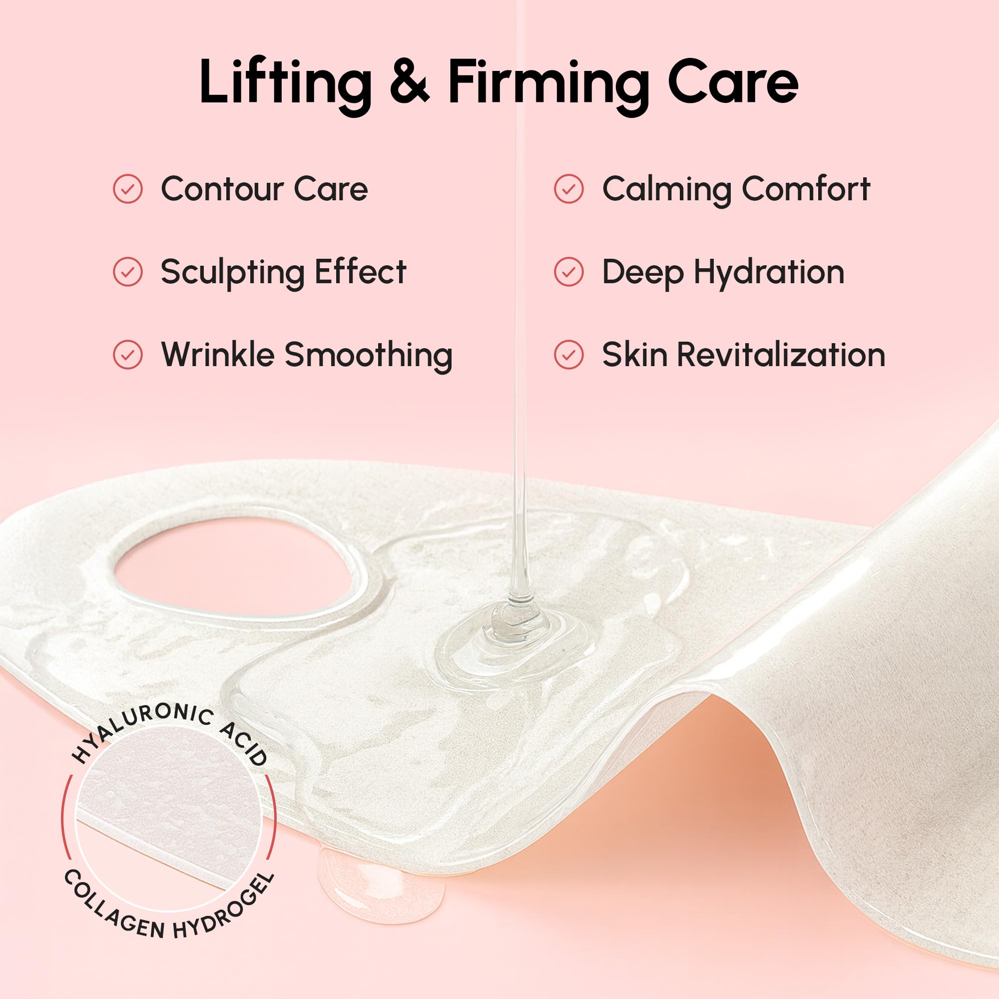 MAREE V Line Mask close-up texture shows hydrating formula