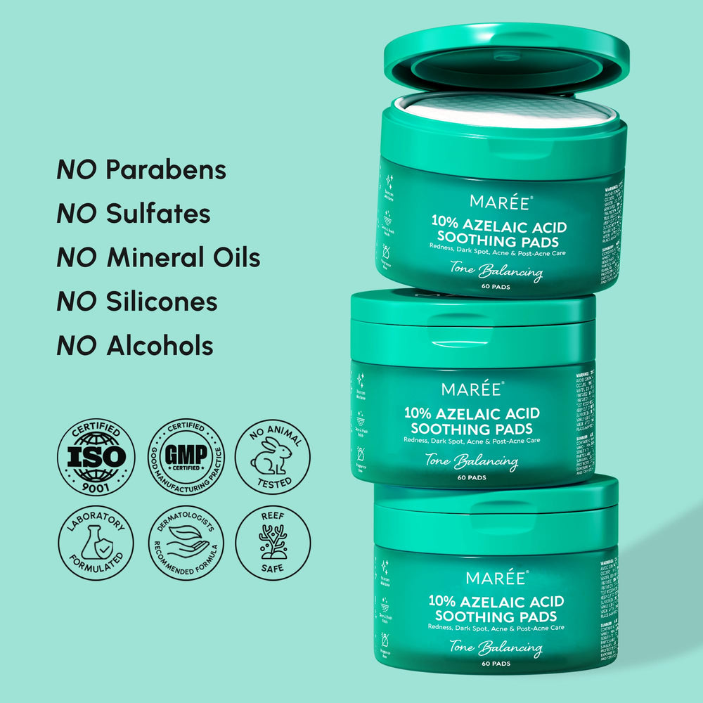 MAREE zero-pore-toner-pad-closeup signals balanced skin prep.