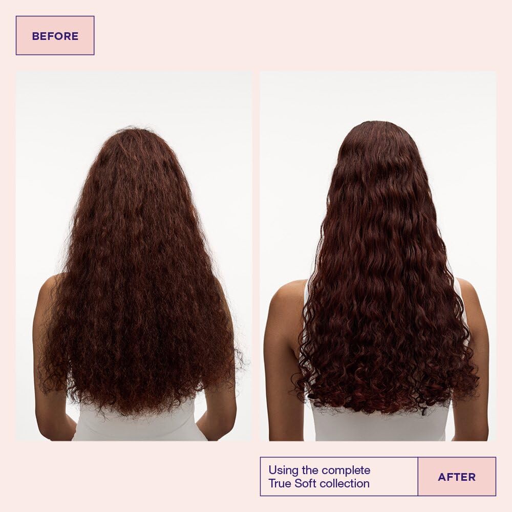 Maria Nila True Soft static-free finish close-up suggests anti-static performance