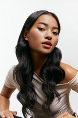 Maria Nila Shaping Heat Spray highlighting squalane and glycerin ingredients