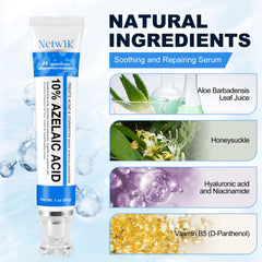 Marianp Azelaic Acid Cream texture swirl showcases smooth, fast-absorbing formula.
