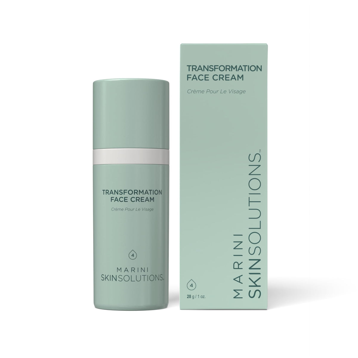 Marini SkinSolutions Transformation Face Cream bottle — supports daily hydration and skin resilience.
