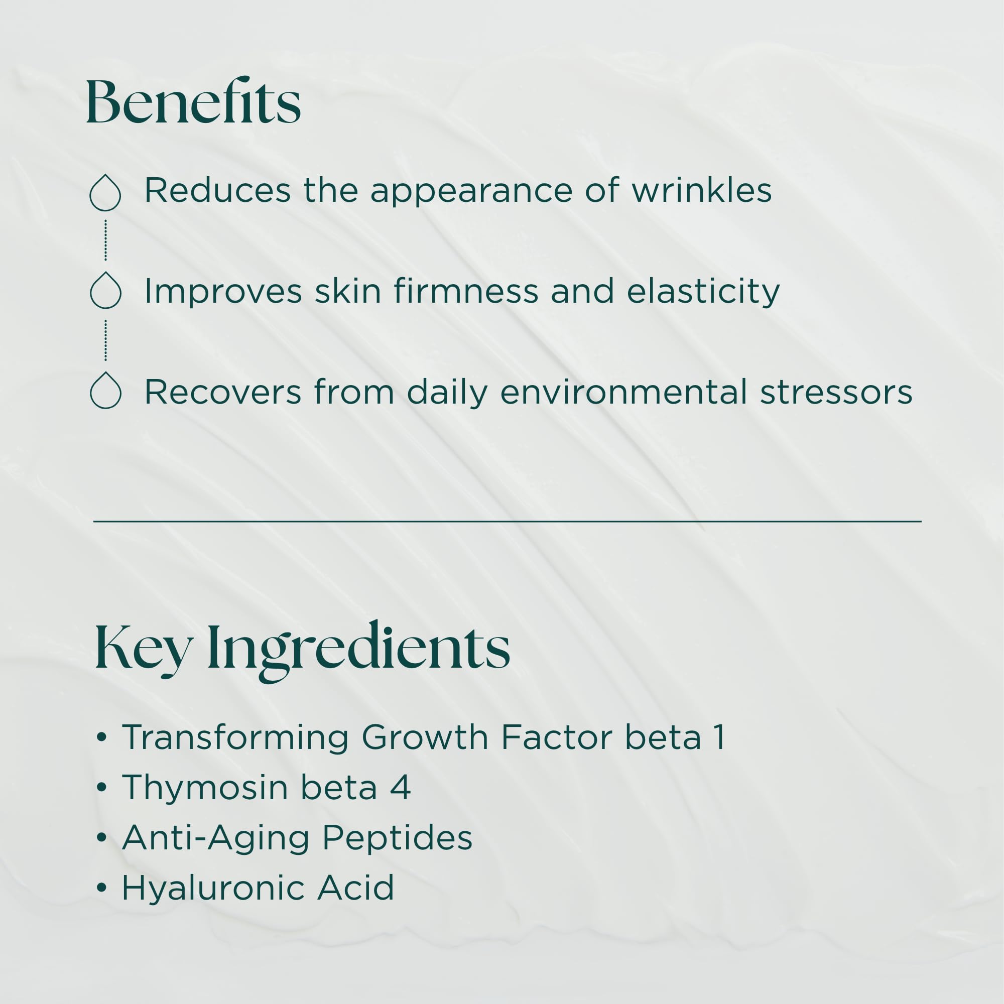 Marini SkinSolutions Transformation Face Cream dispense — hands applying for nourishing, even coverage.