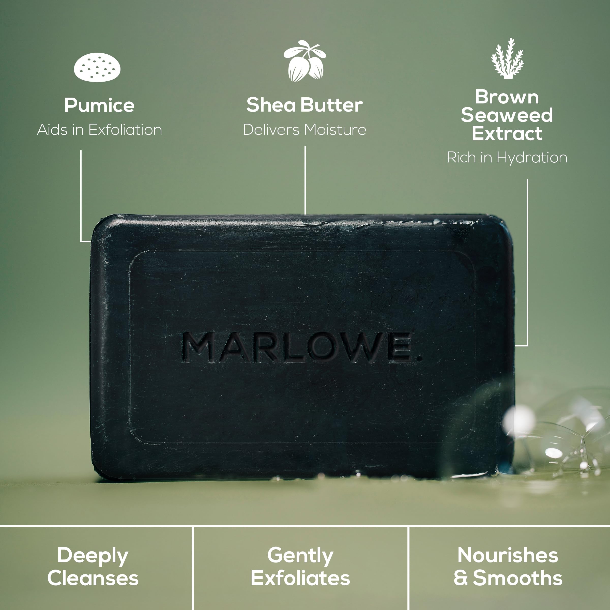MARLOWE 7oz bar dense and long-lasting for extended daily use.