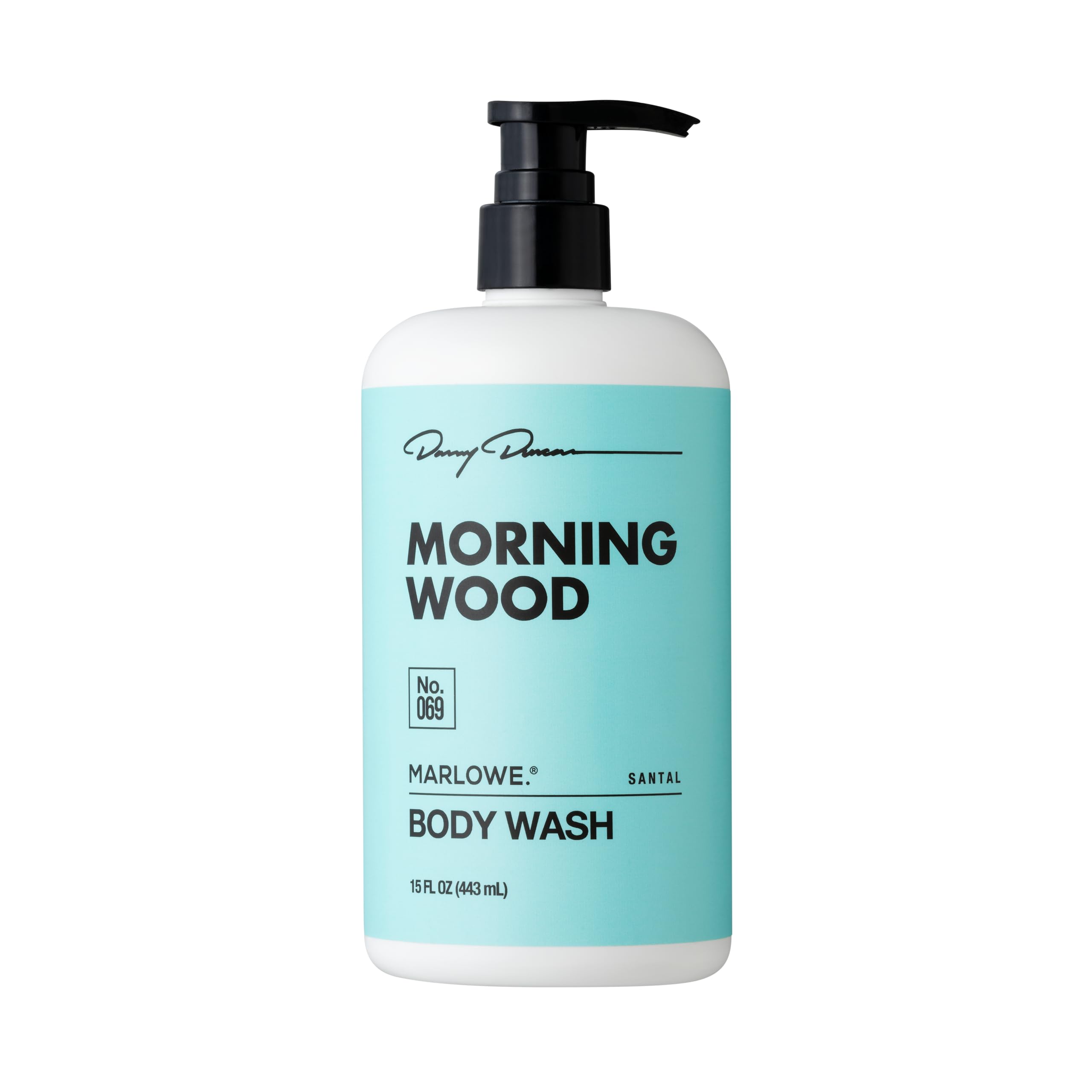 Marlowe No. 069 Morning Wood body wash bottle for daily refreshing cleanse