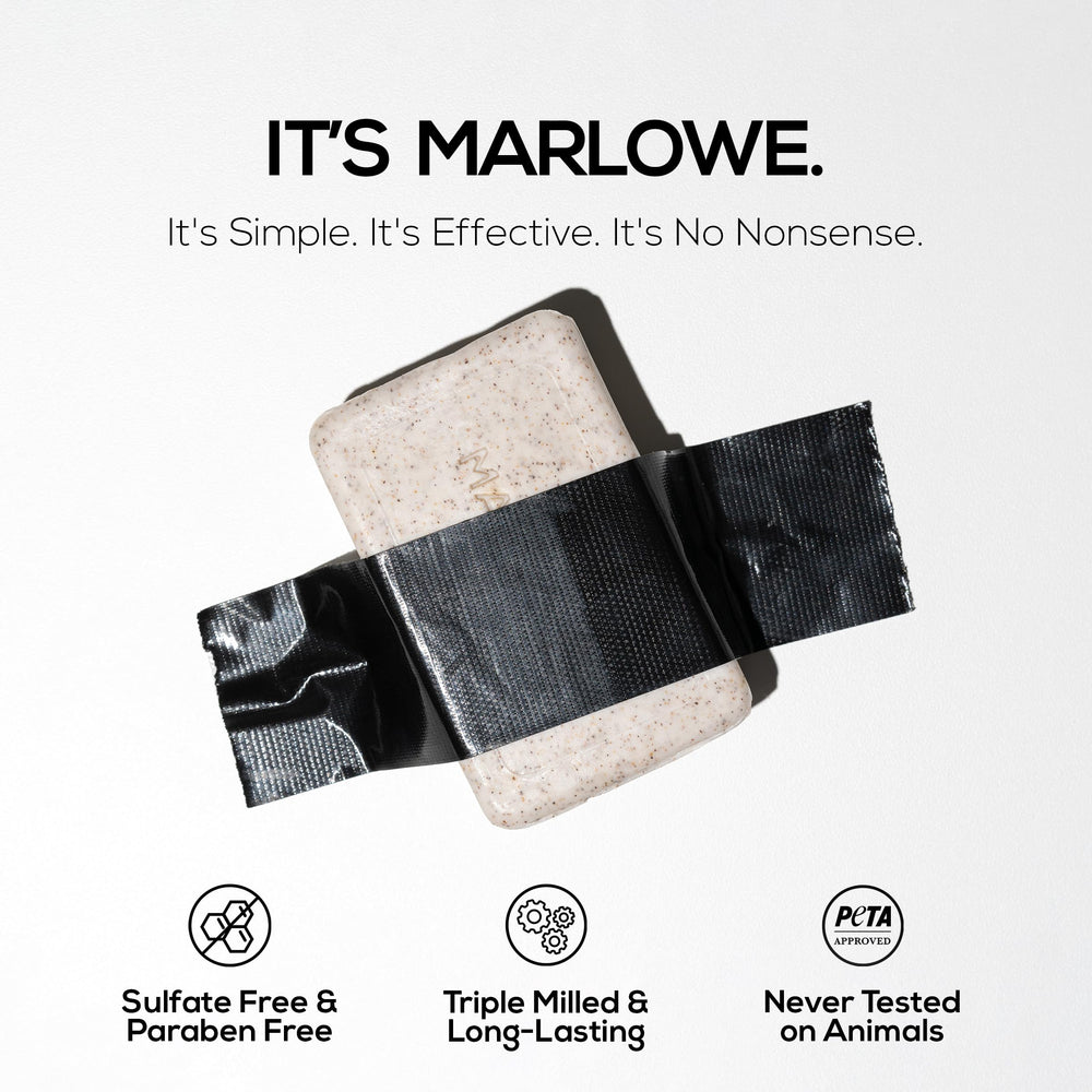 Marlowe No.102 shea butter and olive oil for moisture.