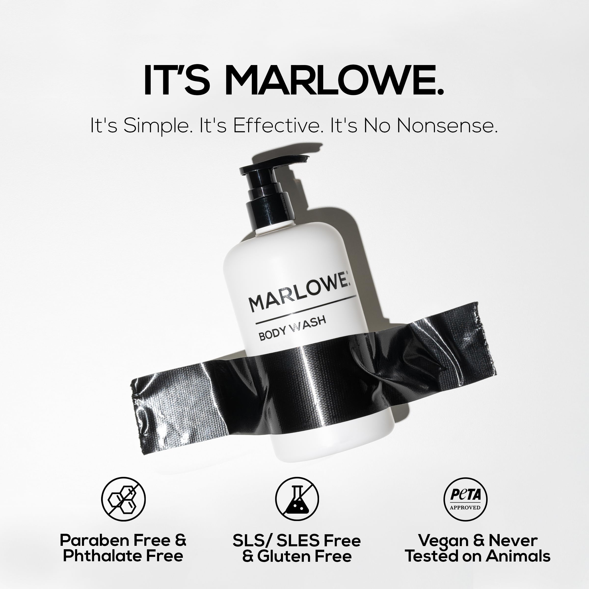 Marlowe No. 103 rich foaming lather showcasing refreshing wash experience.