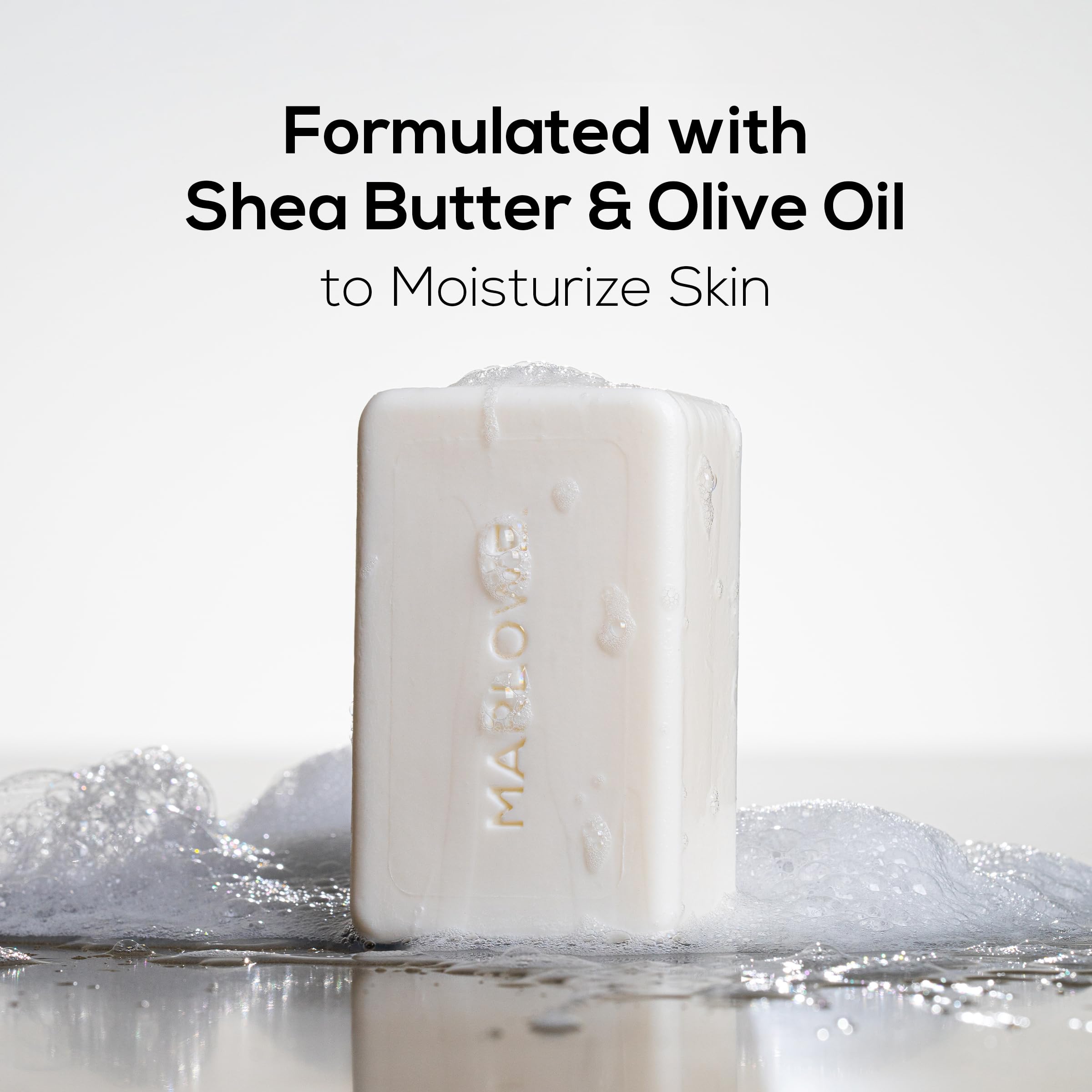 MARLOWE No. 105 bar soap – creamy texture with shea butter and olive oil