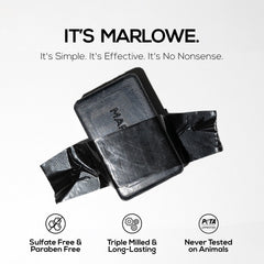 MARLOWE No. 106 brown seaweed hydration close-up shows gentle hydration.