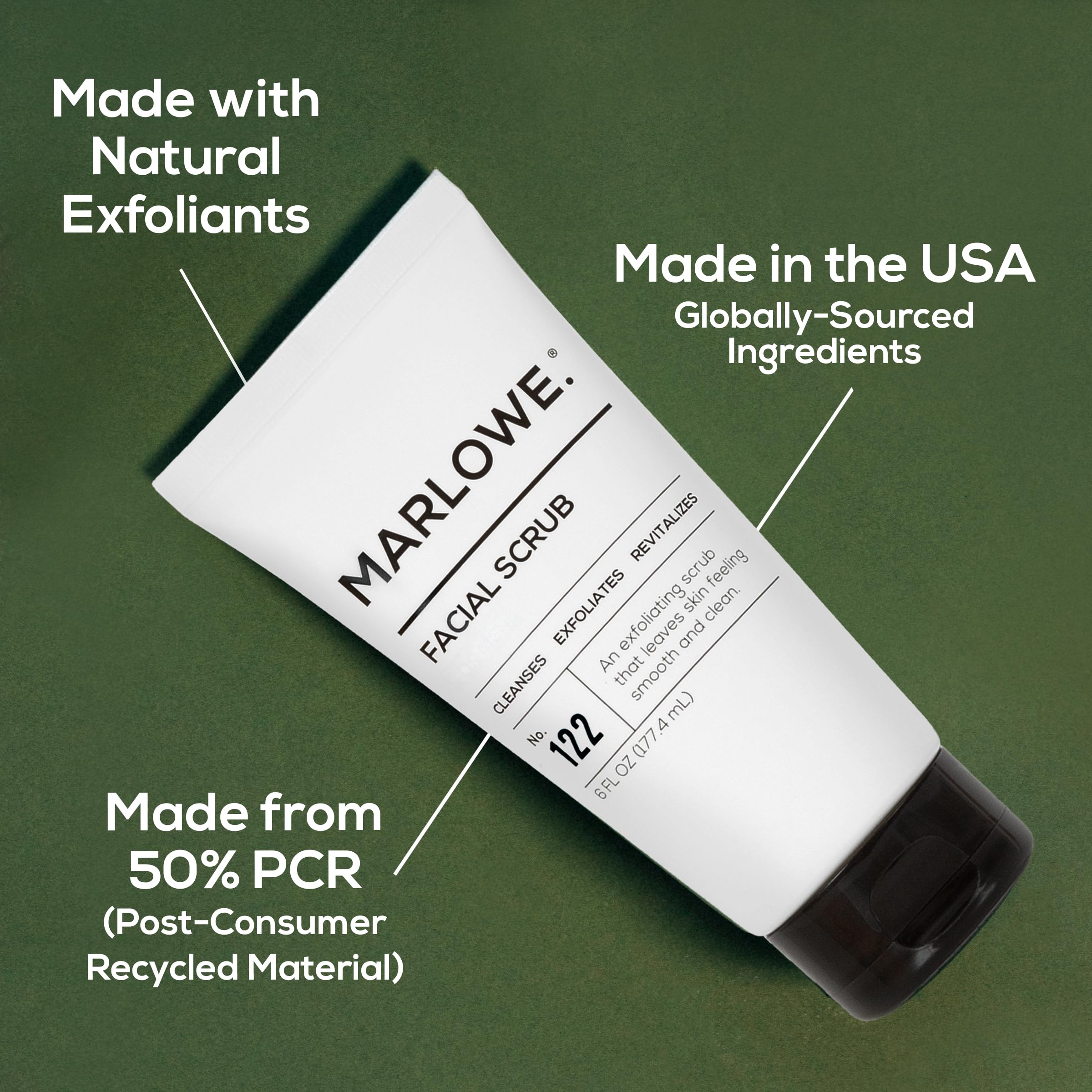 Texture of MARLOWE No.122 Facial Scrub shown for daily-use practicality