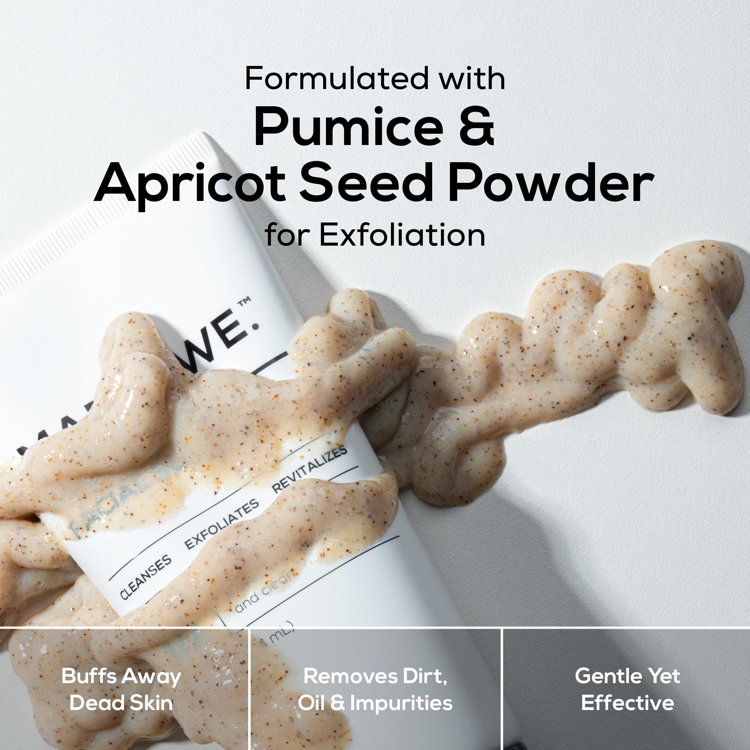 MARLOWE No.122 Facial Scrub vegan formula highlighting clean, ethical skincare