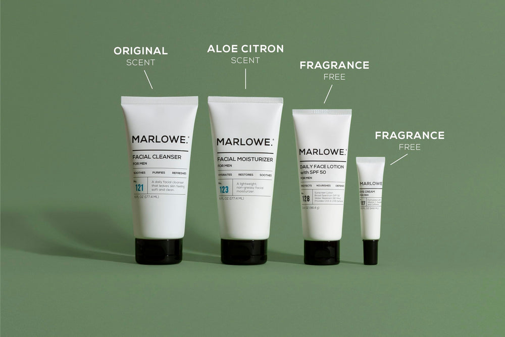 Marlowe No.121 facial cleanser foaming tube delivers refreshed skin after use.