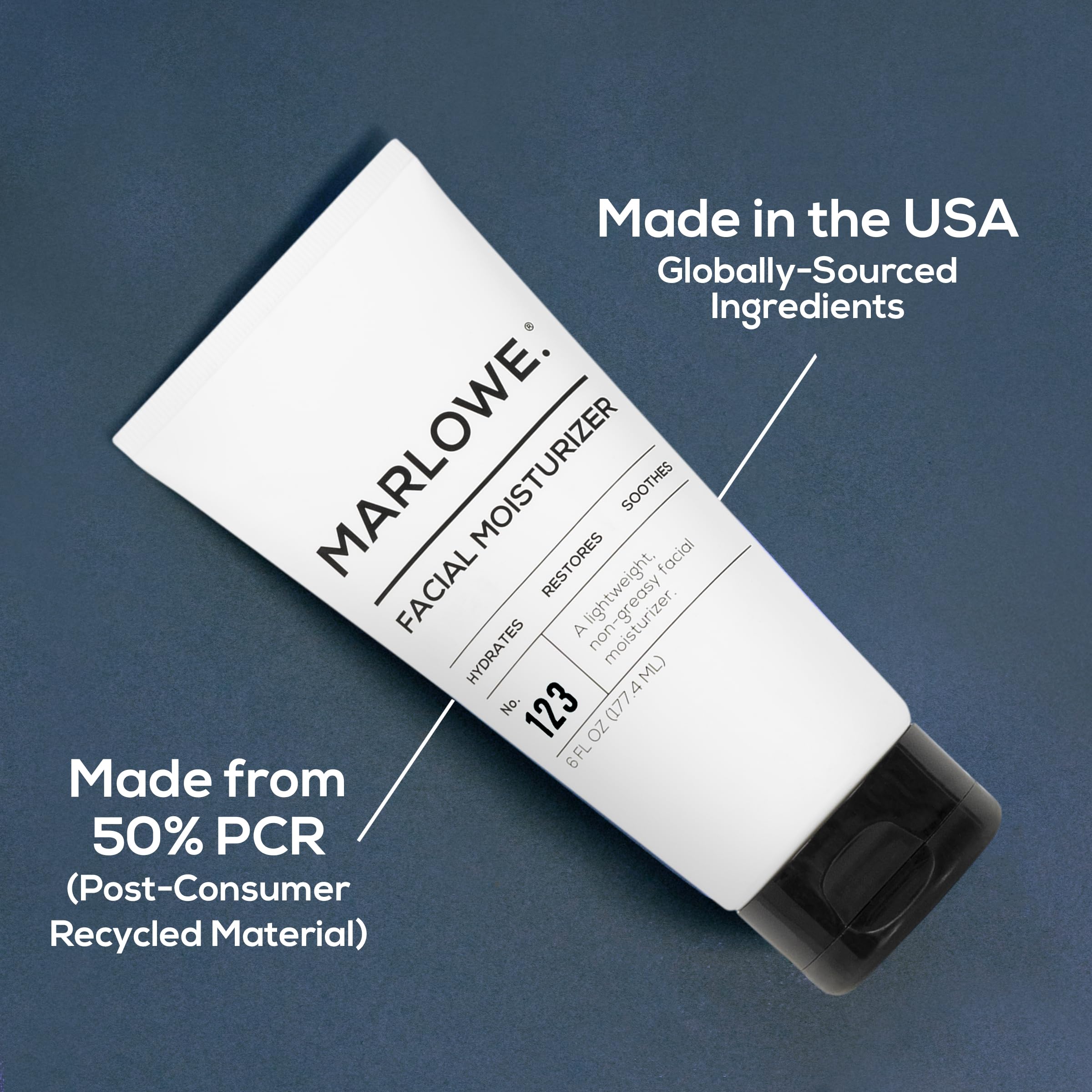 MARLOWE. No.123 USA-made label communicates quality and ethical production