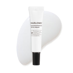 MARLOWE No.127 eye cream packaging shot highlights premium branding and gift-ready presentation.