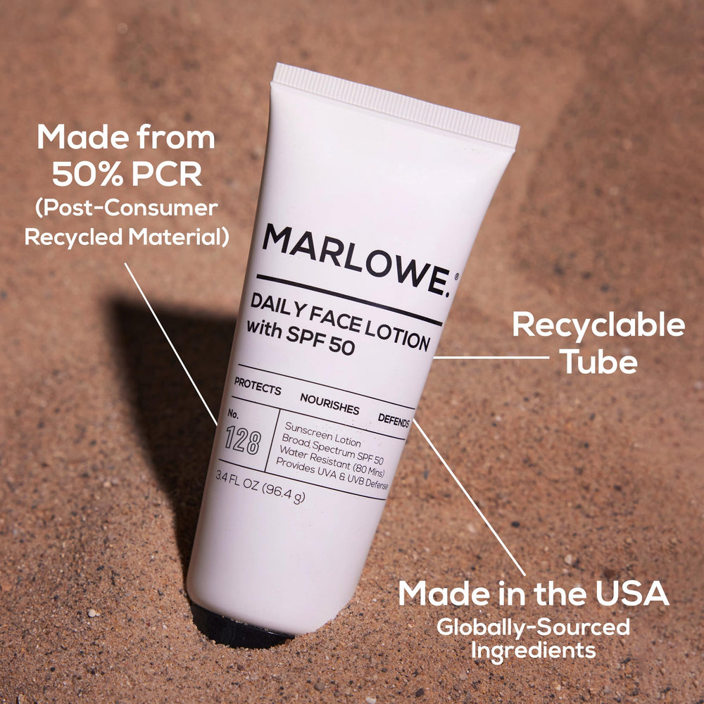 MARLOWE. No. 128 ingredients highlight aloe vera and shea butter