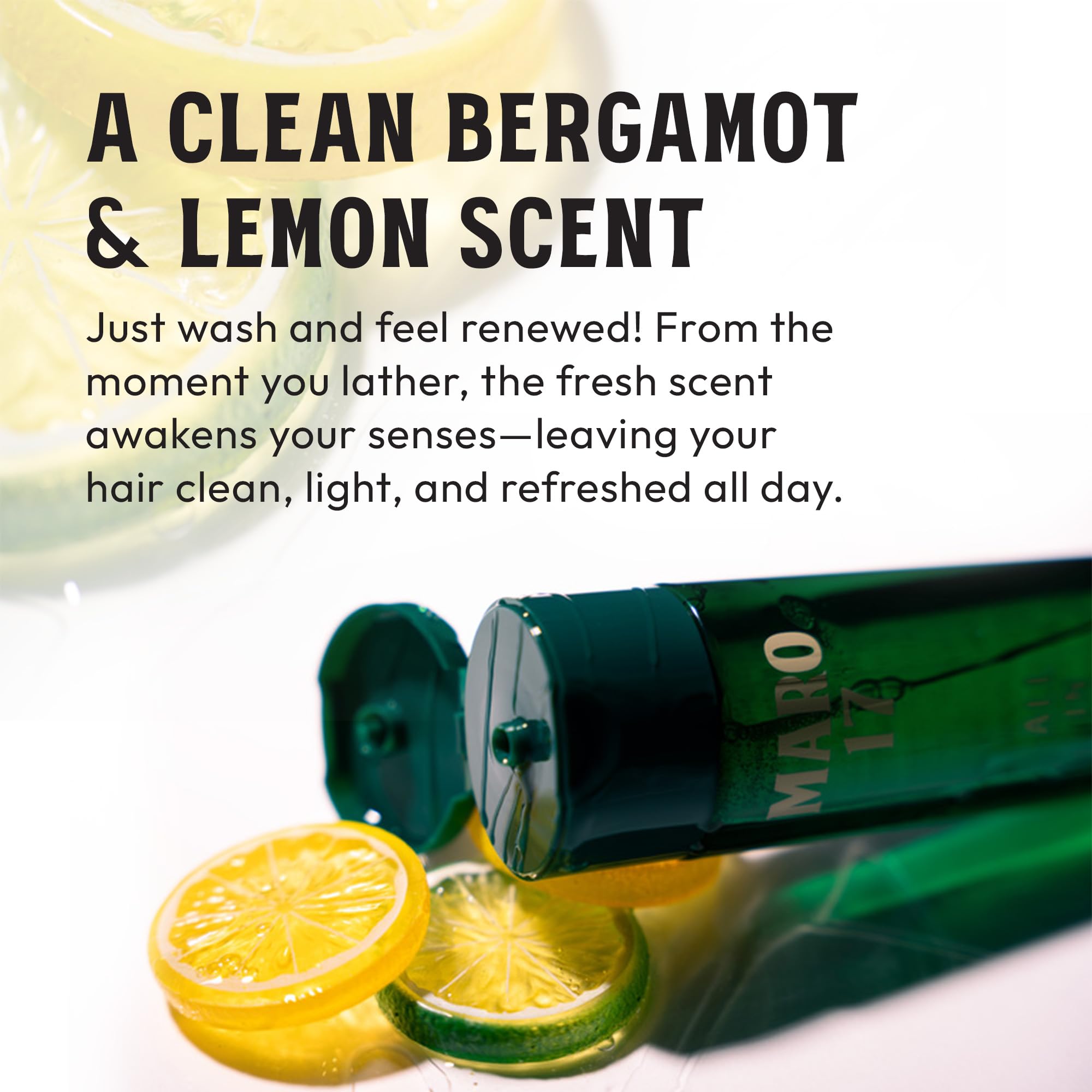 MARO17 bergamot lemon scent image evokes a fresh daily routine.