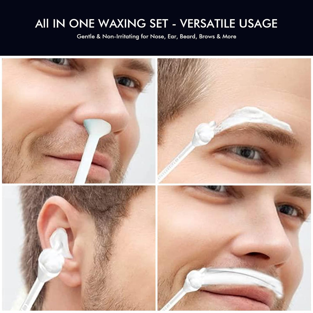 Maromamix nose waxing kit silicone pot keeps wax mess-free during use