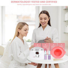 Maromamix silicone removable wax pot for easy cleanup after at-home waxing sessions