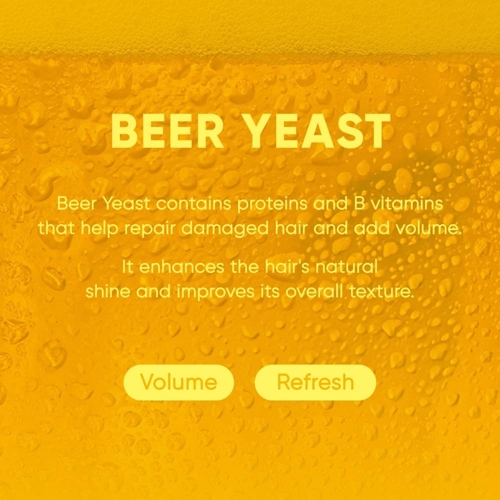 MARS MADE Beer Yeast Shampoo Bar highlights Panthenol and Yeast Extract for hair resilience.