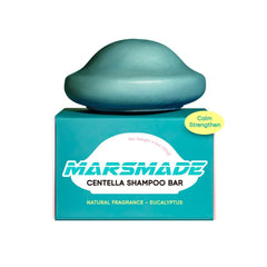 Mars Made Centella shampoo bar packaging highlights a bottle-free, sustainable option for eco-conscious routines.