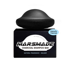 MARS MADE Charcoal Shampoo Bar 2.0 pack shot highlighting bottle-free eco design for cleansing