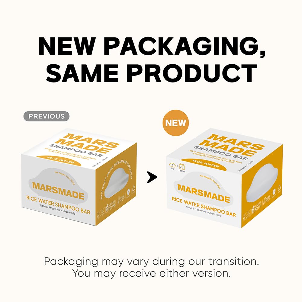 MARS MADE Rice Water Shampoo Bar 2.0 lather-foam demonstrates rich cleansing for all hair types