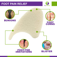 Mars Wellness toe separators foam comfort fit minimizes pinch and cramp.