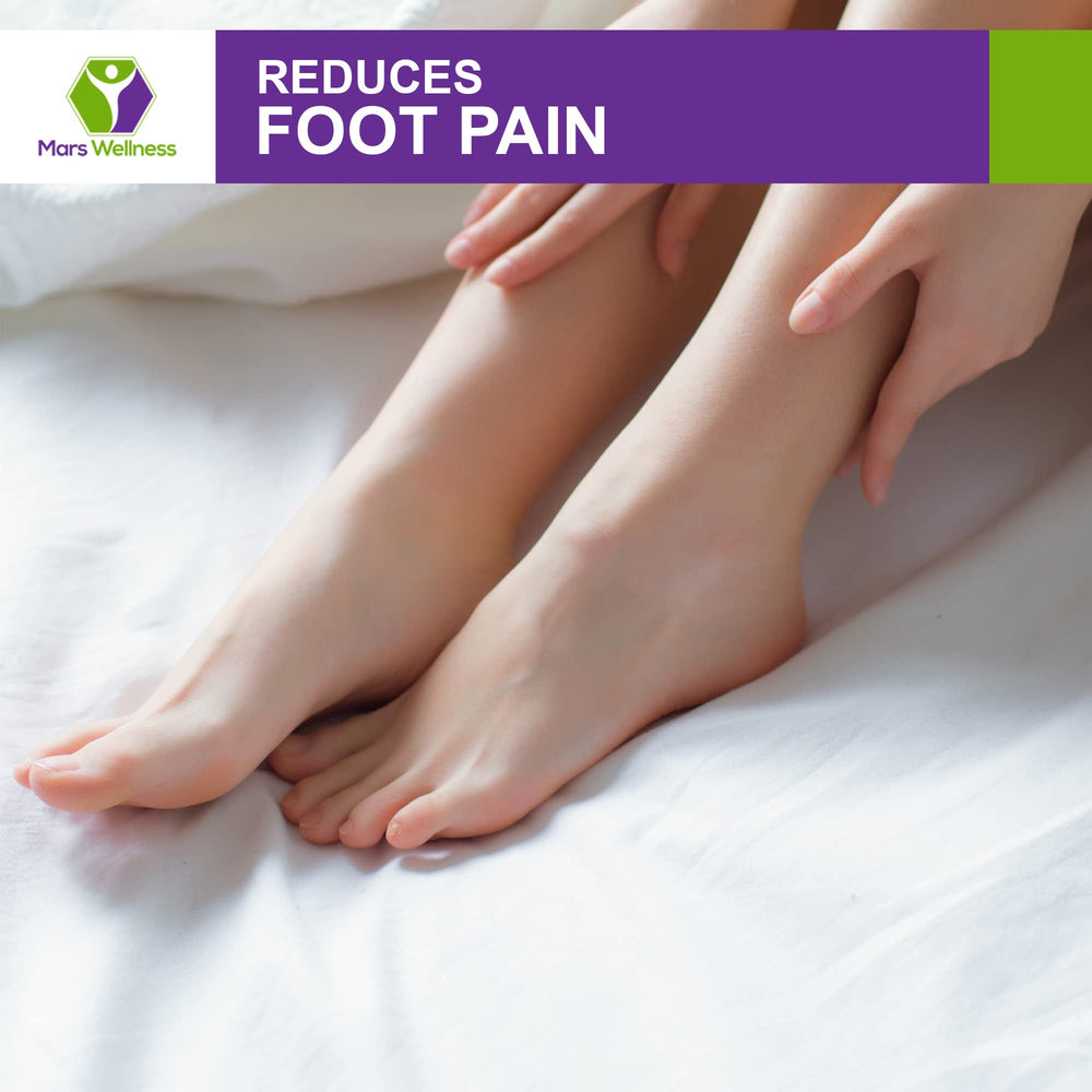 Mars Wellness bulk-pack toe separators foam lightweight padding for travel and on-the-go relief.