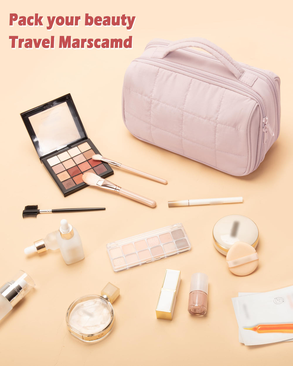 Marscamd pink travel bag adds style while staying practical.