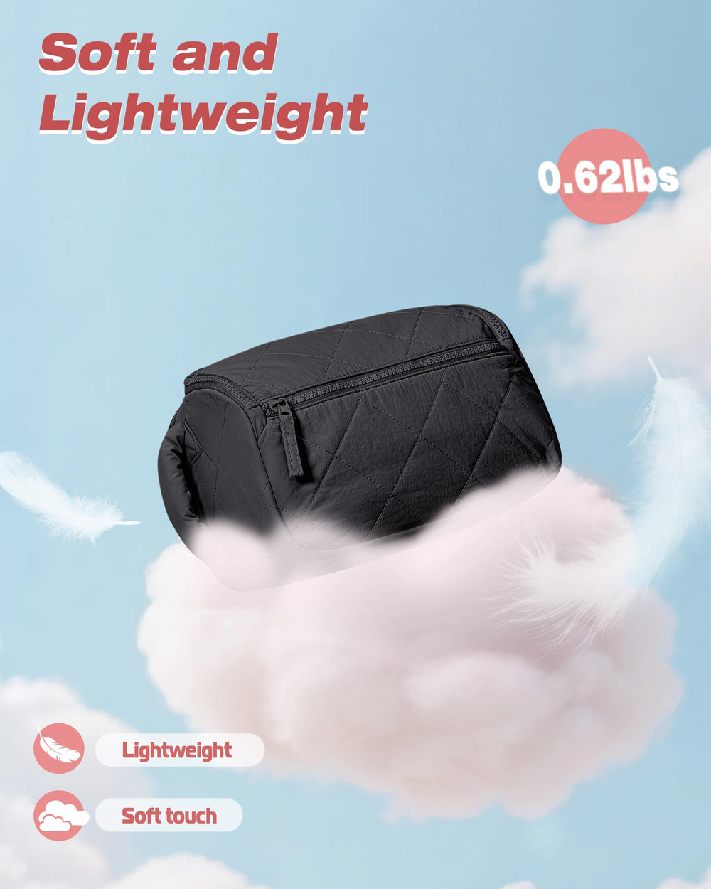 Marscamd bag lightweight with puffy handle for comfortable carrying.
