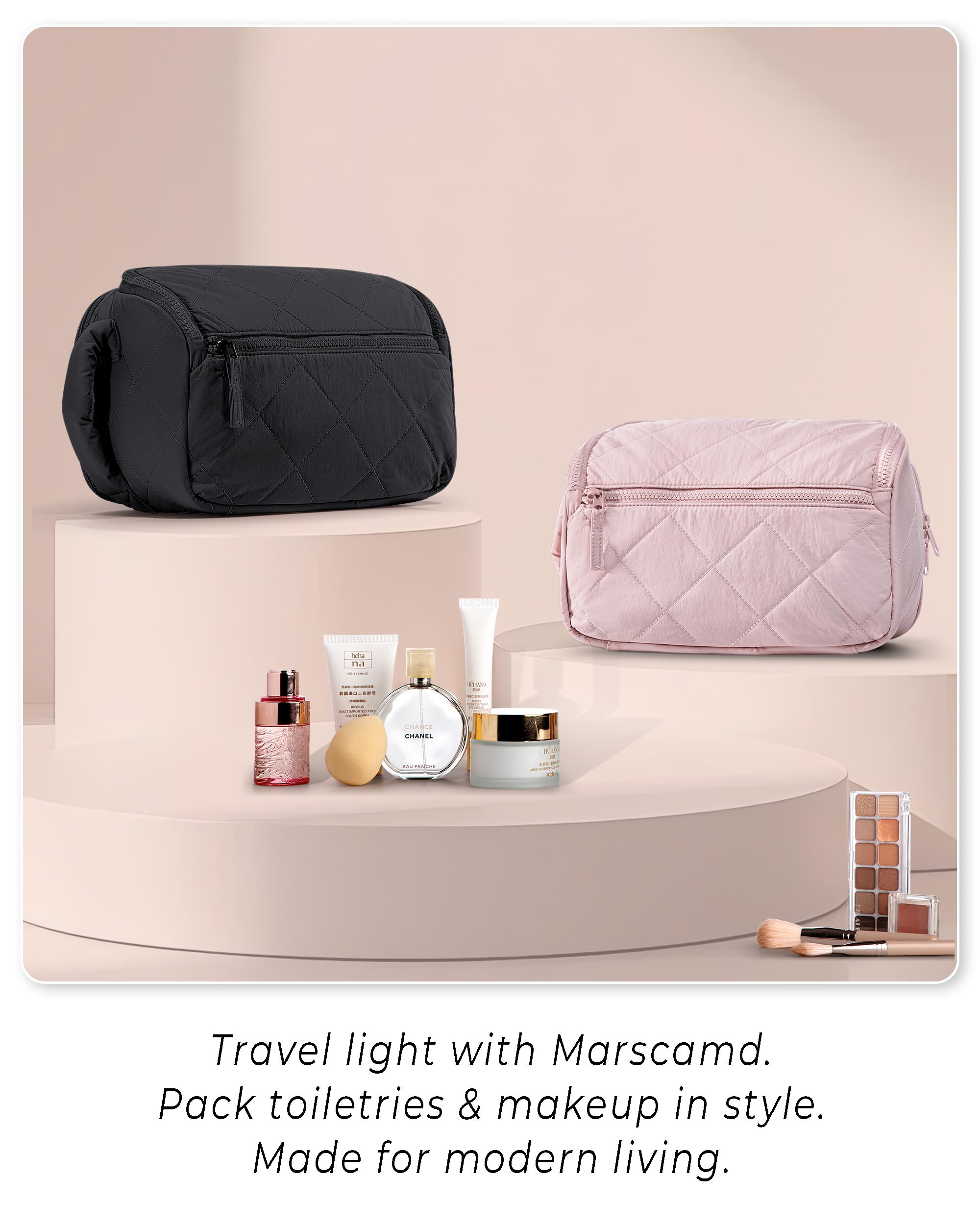 Marscamd bag doubles as a multi-use pouch for makeup or tech.