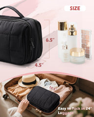 Marscamd travel makeup bag size fits compact carry-on essentials.