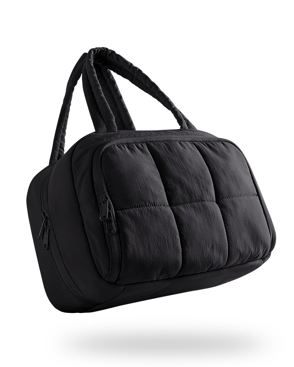 Marscamd Travel Toiletry Bag black design blends with luggage and bathroom spaces.