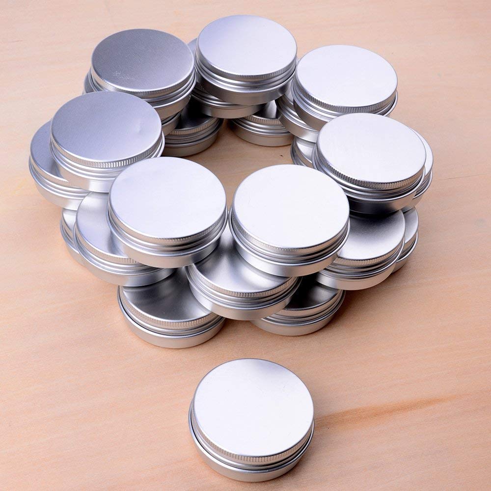 Marsheepy 24-pack aluminum tins arranged for bulk DIY projects.