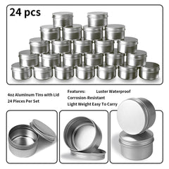Marsheepy aluminum tin screw-top lid image highlights secure sealing for cosmetics and balms.