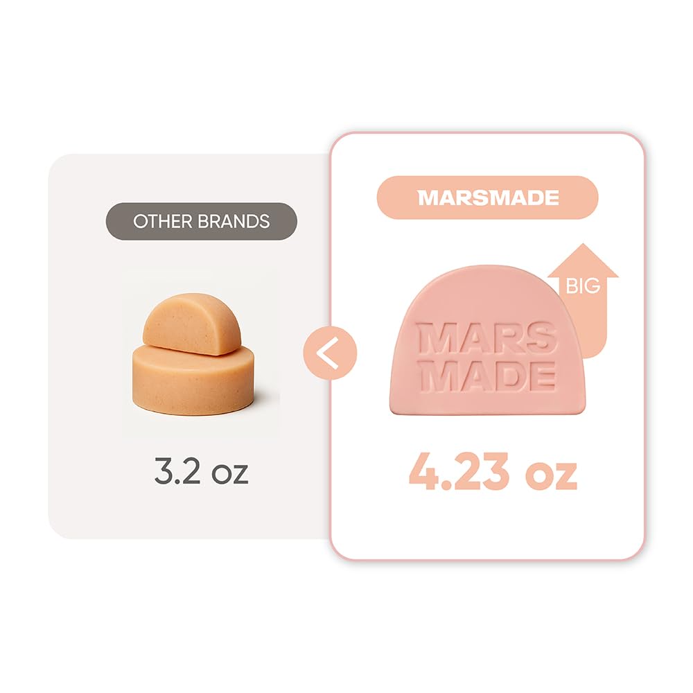 MARS MADE zero-waste conditioner bar in a soap net extends use and reduces waste