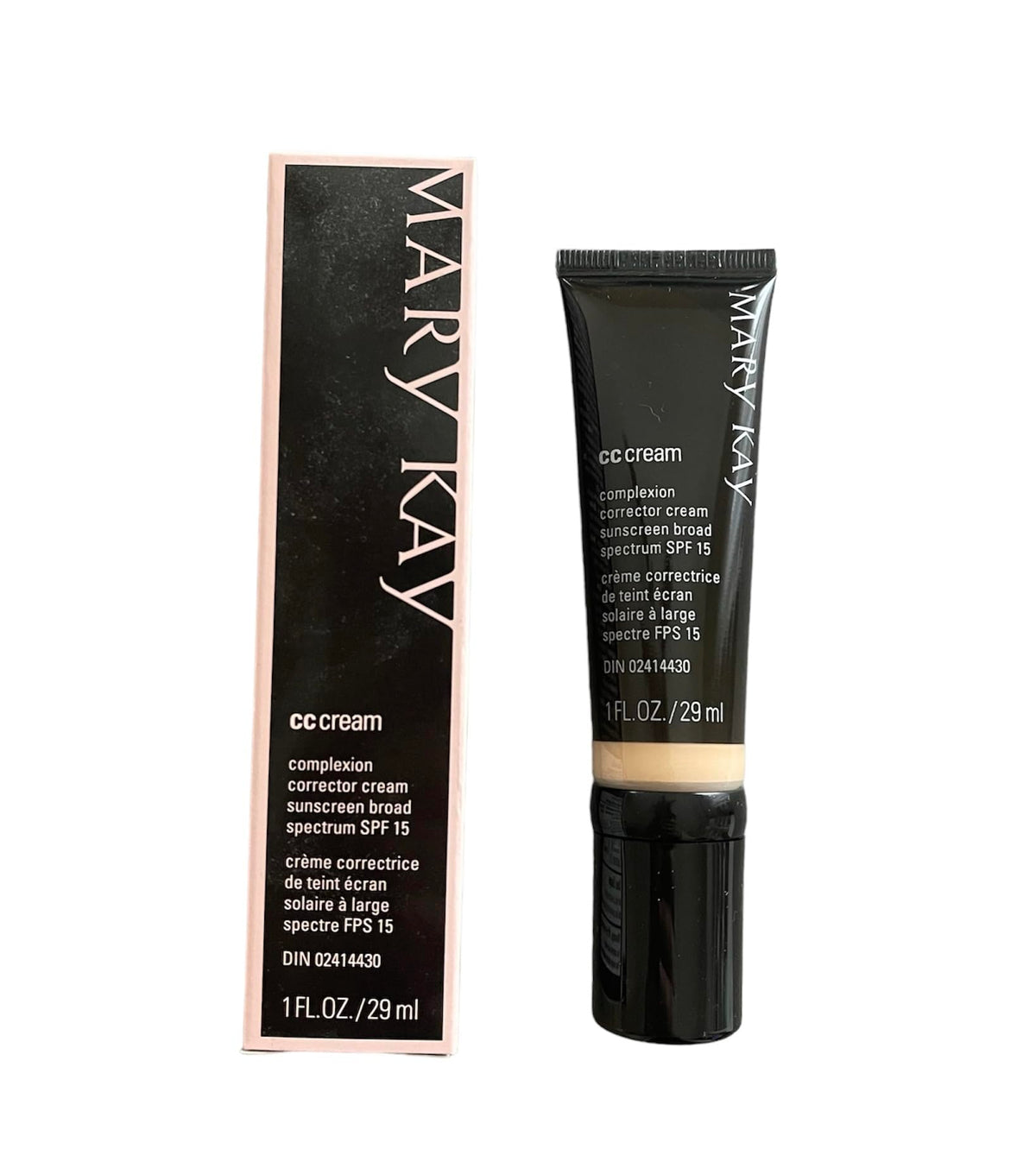 Mary Kay CC Cream Very Light 1oz bottle with SPF 15 delivers lightweight coverage and hydration.