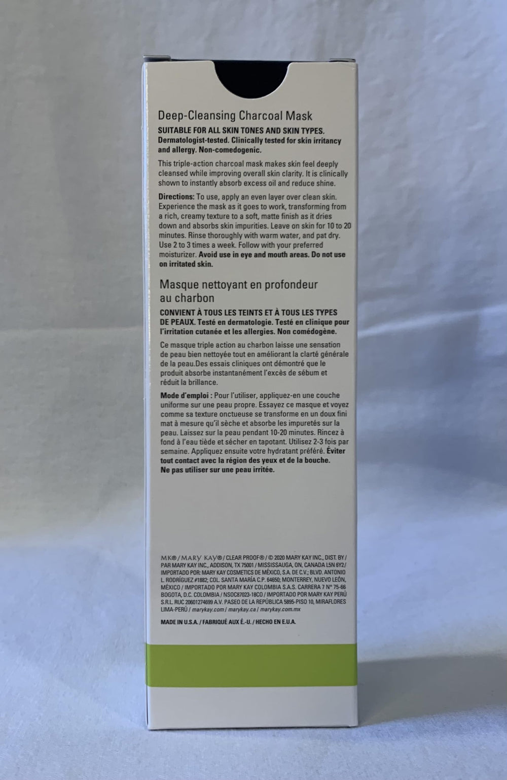 Mary Kay Clear Proof Charcoal Mask unisex formula suits daily routines for all skin types