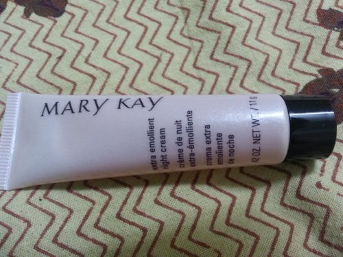 Mary Kay Extra Emollient Night Cream travel tubes for overnight hydration