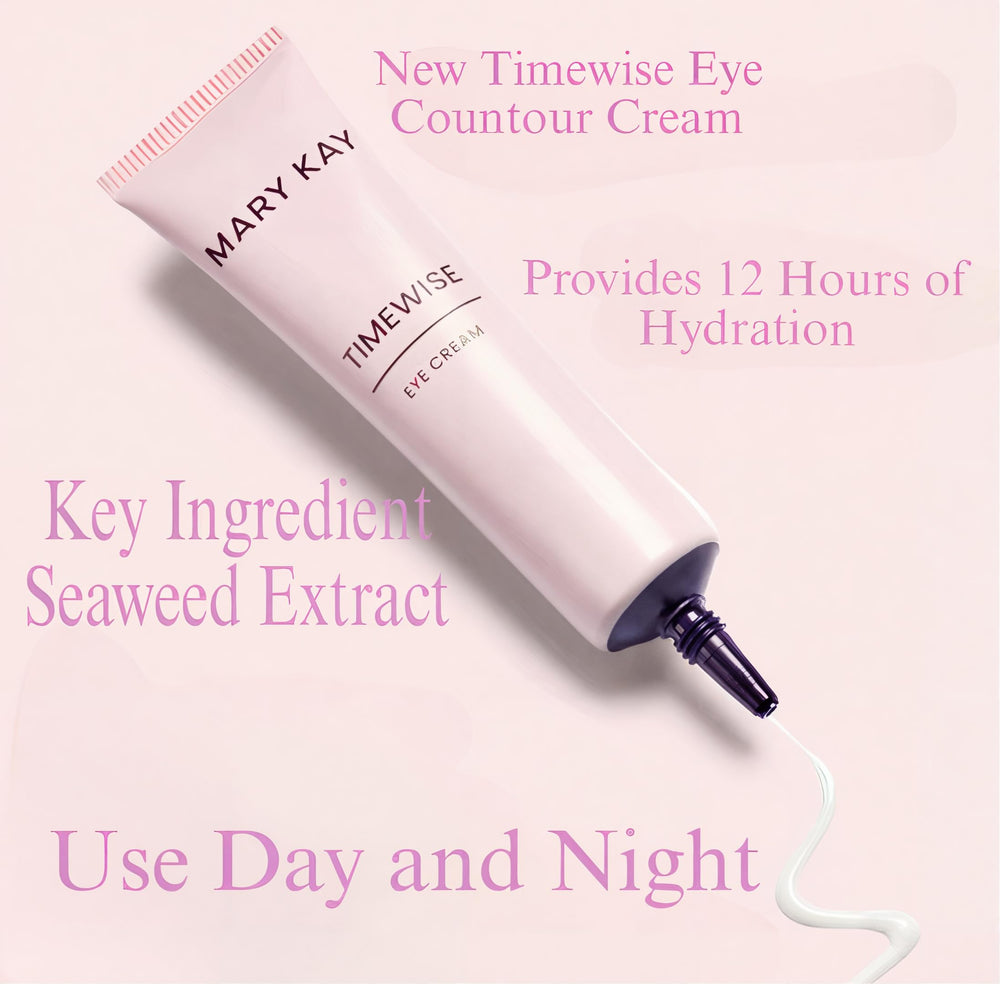 Mary Kay Eye Cream under-eye application demonstrates smooth non-greasy glide