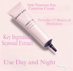 Mary Kay Eye Cream under-eye application demonstrates smooth non-greasy glide